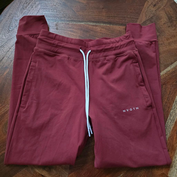 Women's NVGTN Jogger Pants Red Size M - Picture 3 of 9